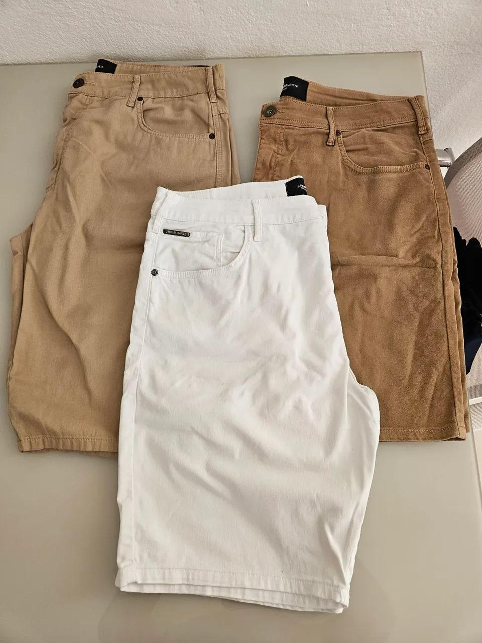 Kit com 3 bermudas de sarja da Forum  - Foto 2