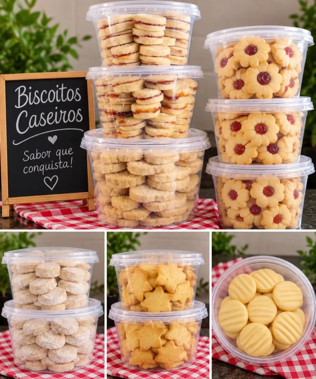 Biscoitos caseiros três irmãos 