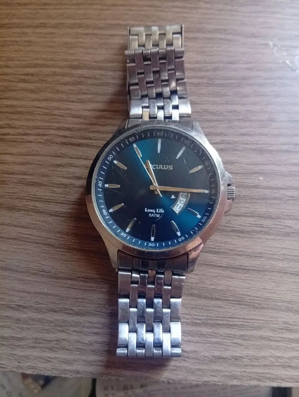 Relógio seculus long life Prata  - Foto 2