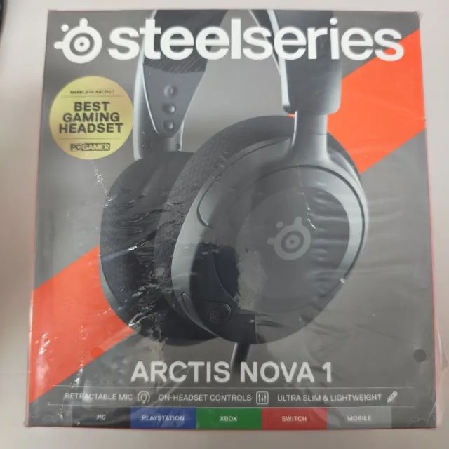  Headset Steelseries Arctis Nova 1 - PC, Mac, PS4, PS5, Xbox, Switch e Dispositivos Móveis