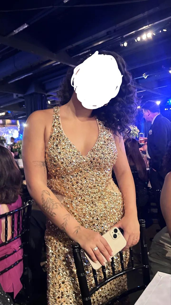 vestido de pedraria sônia baek tam m - Foto 5
