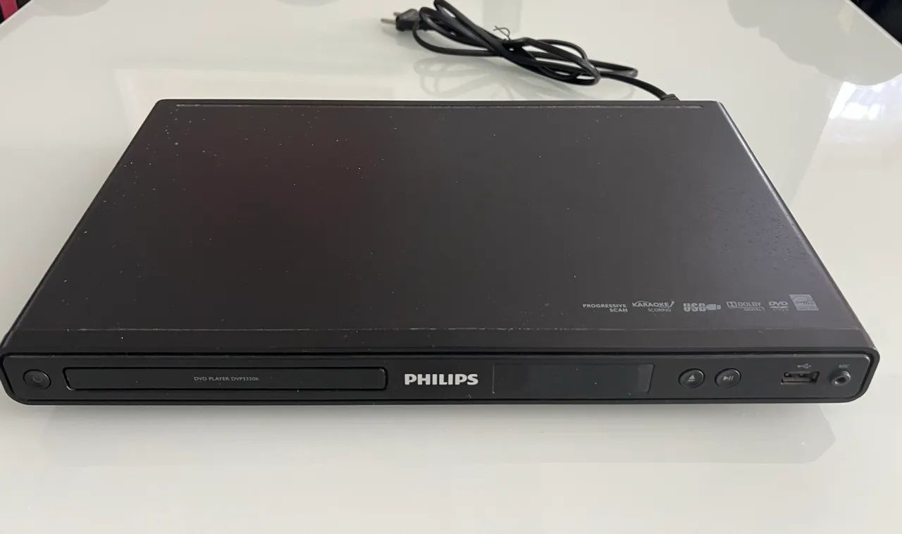 Dvd Player Phillips Preto Modelo DVP3320