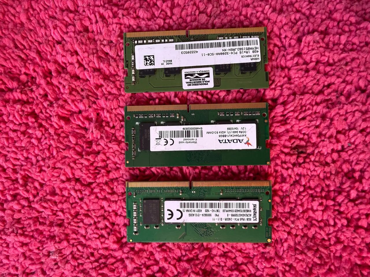 Memória notebook 4 e 8 gigas Ddr4