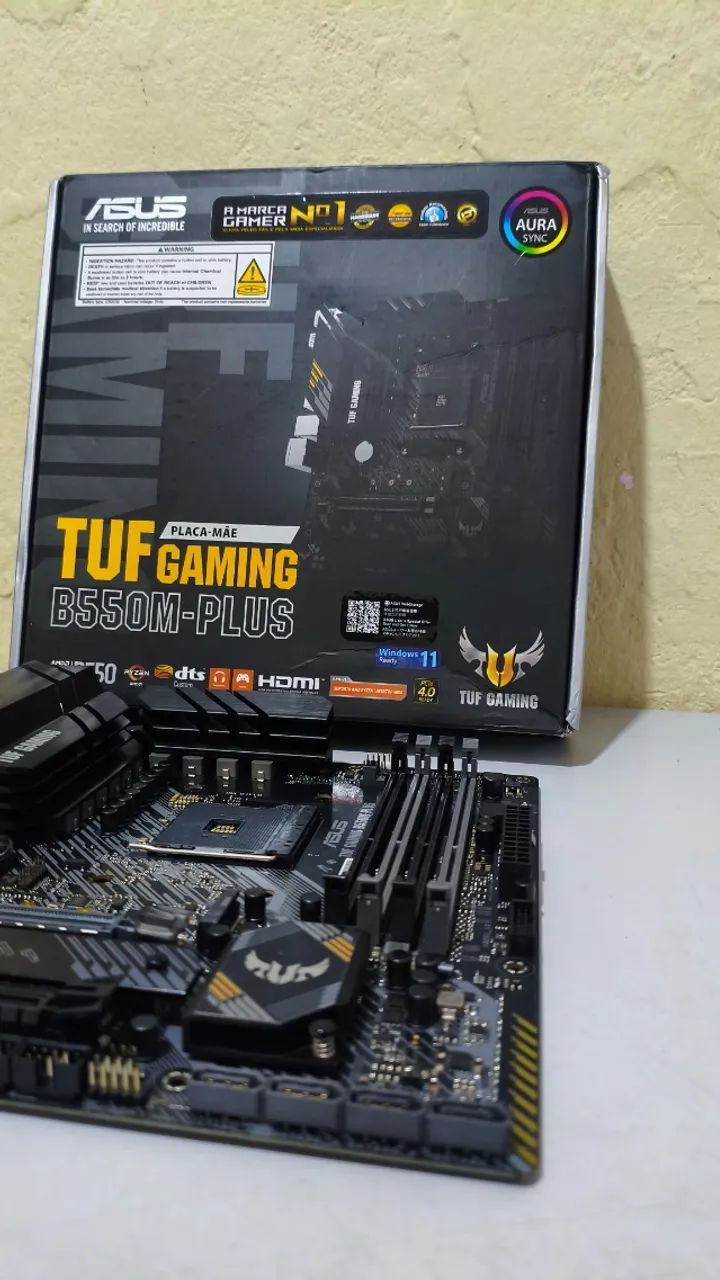 Placa Mãe ASUS TUF Gaming B550M-Plus - Foto 5