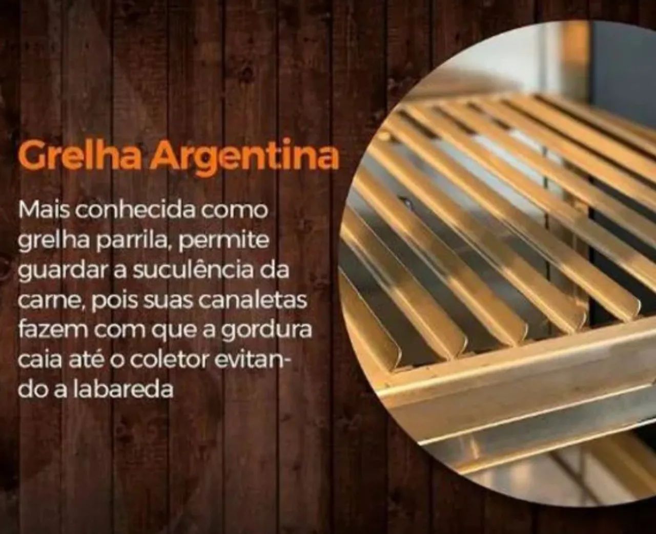 Grelha churrasco Argentina 50x50