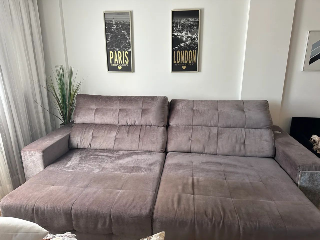 Sofá-cama retratil da Mag Decor, com 3 metros de comprimento - Foto 3