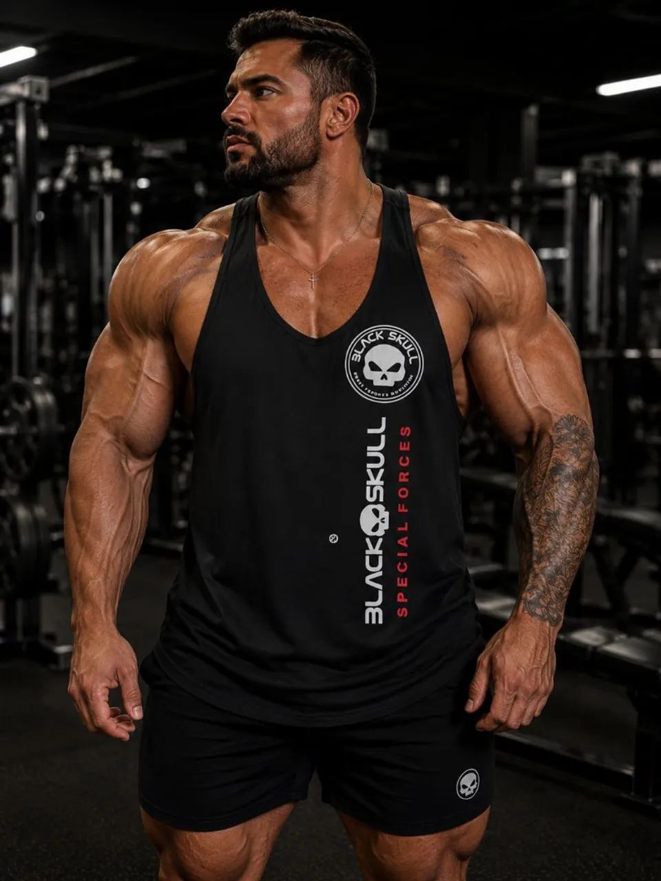 Regata Cavada Punisher Justiceiro Black Skul - Foto 5