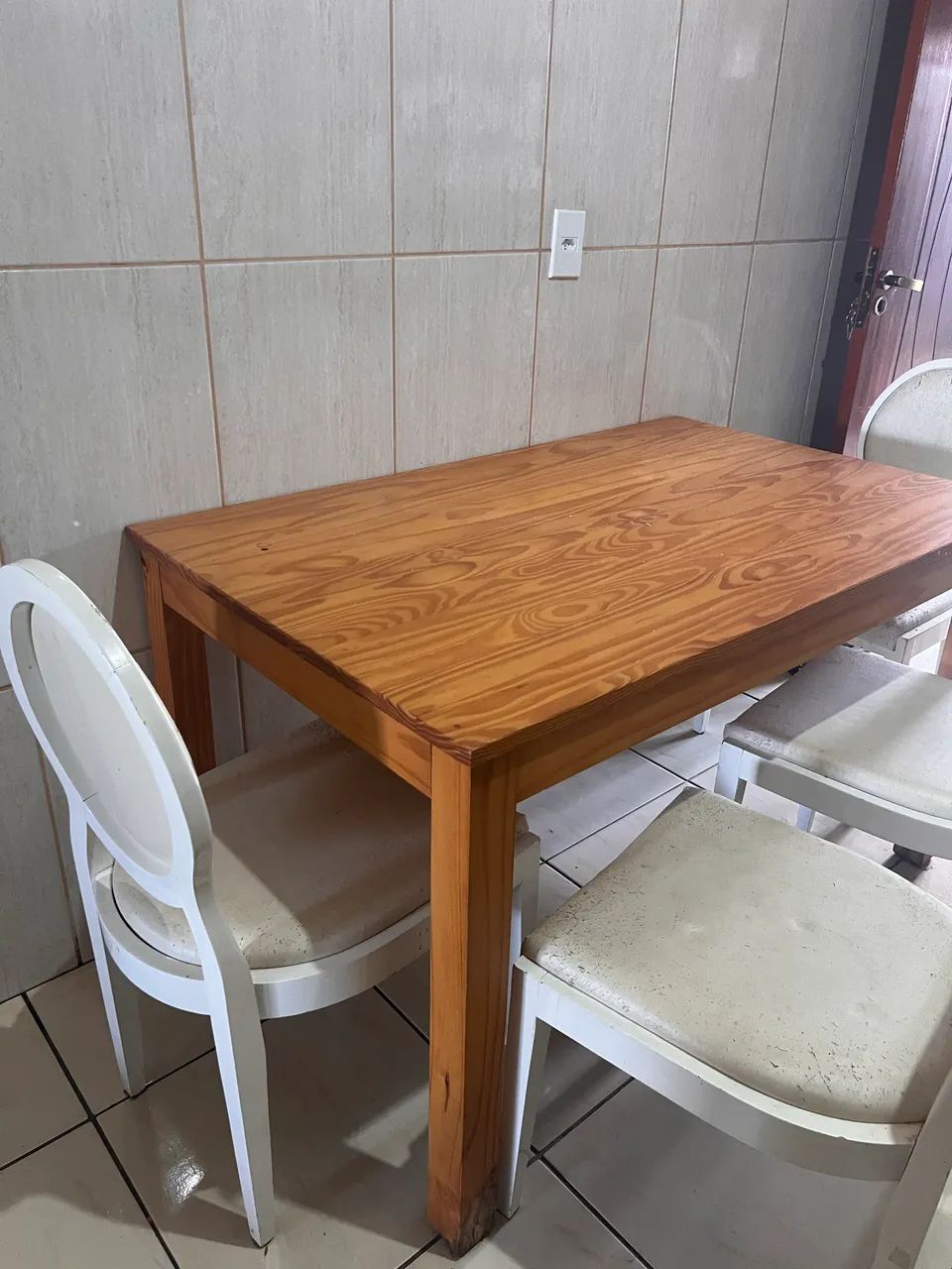 Mesa de jantar madeira maciça  - Foto 4