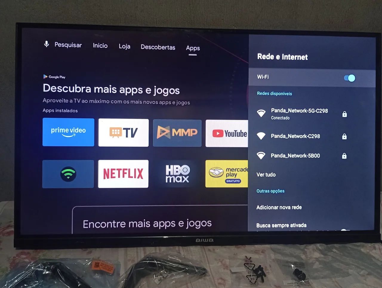 Smart TV AIWA 32" com Android TV  - Foto 4