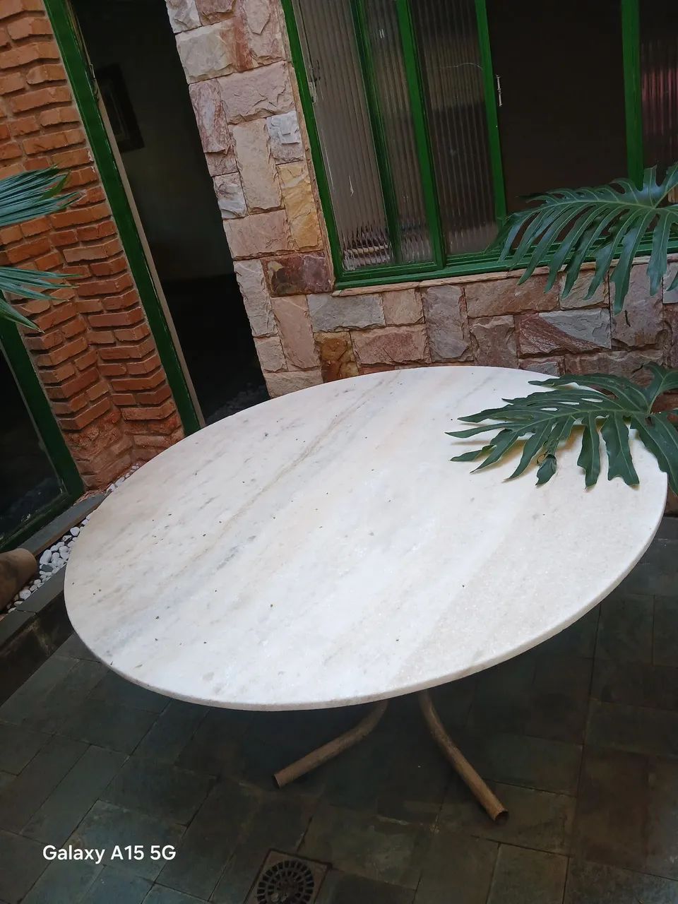 Mesa Mármore Branca redonda - Foto 3