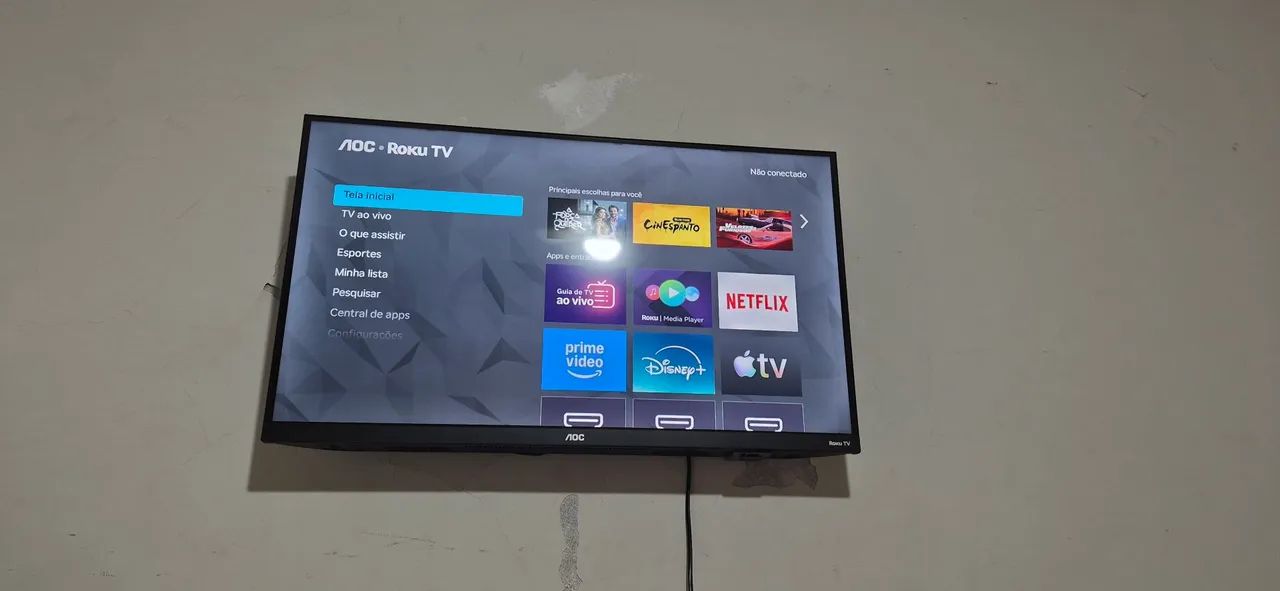 TV AOC em perfeito estado! Tudo funcionando  - Foto 2