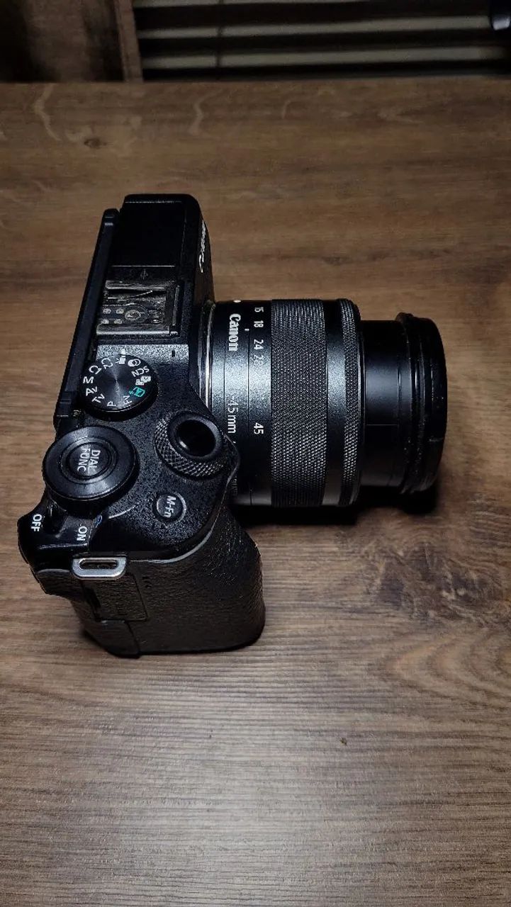 Canon m6 mark 2 lente e conversor