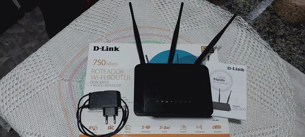 Roteador D-link dir809 preto - Foto 2