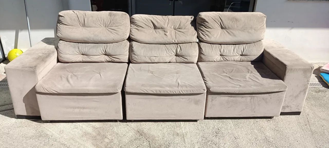 Sofá retrátil 3 peças  - Foto 4