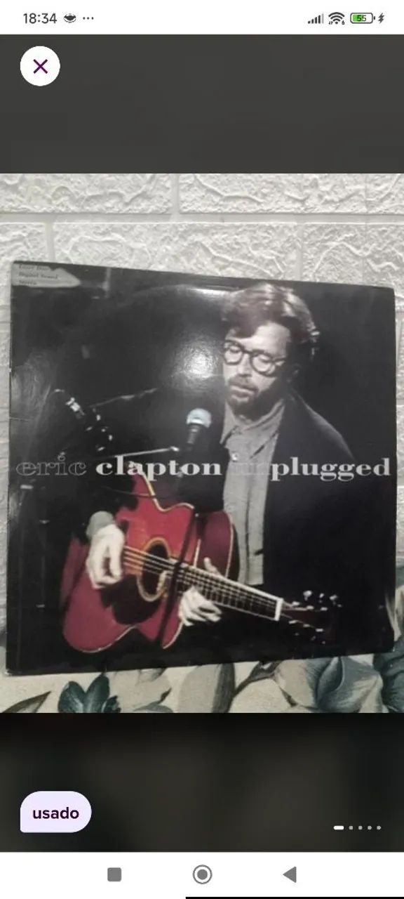 laserdisc Eric Clapton unplugged excelente para colecionadores 