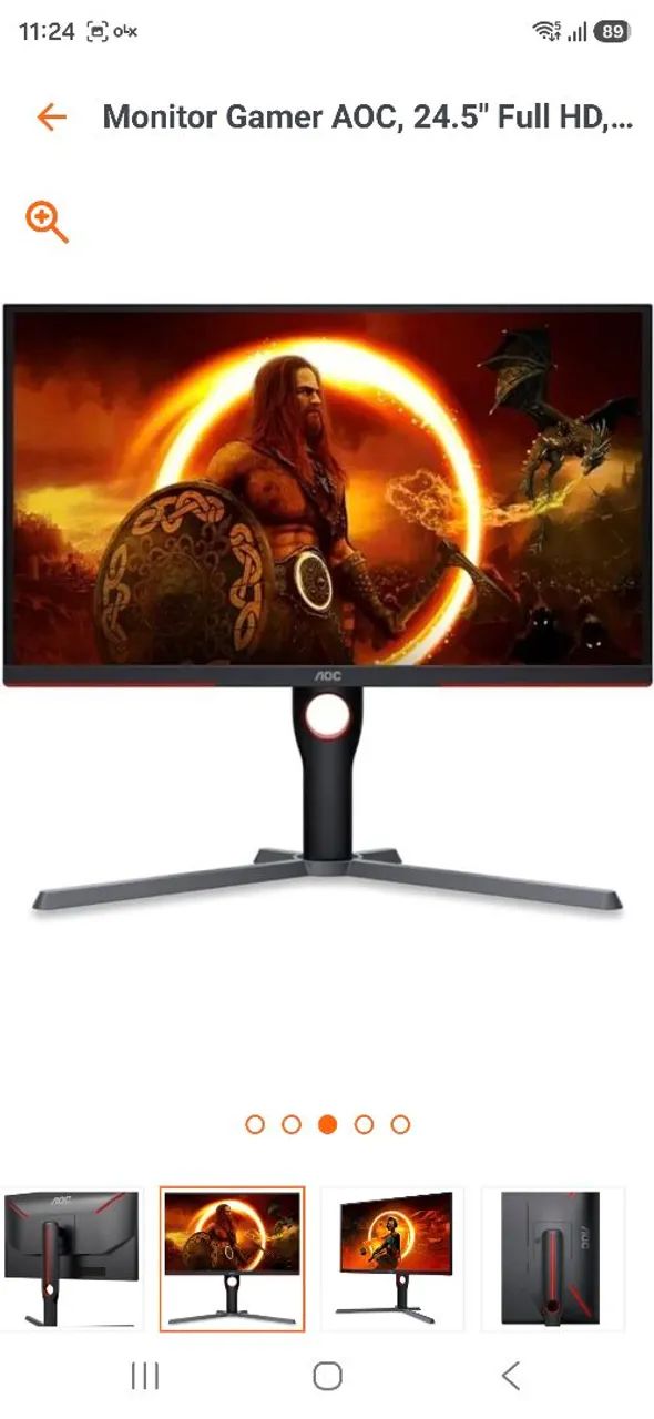 Monitor aoc 240hz 24.5 polegadas  - Foto 3