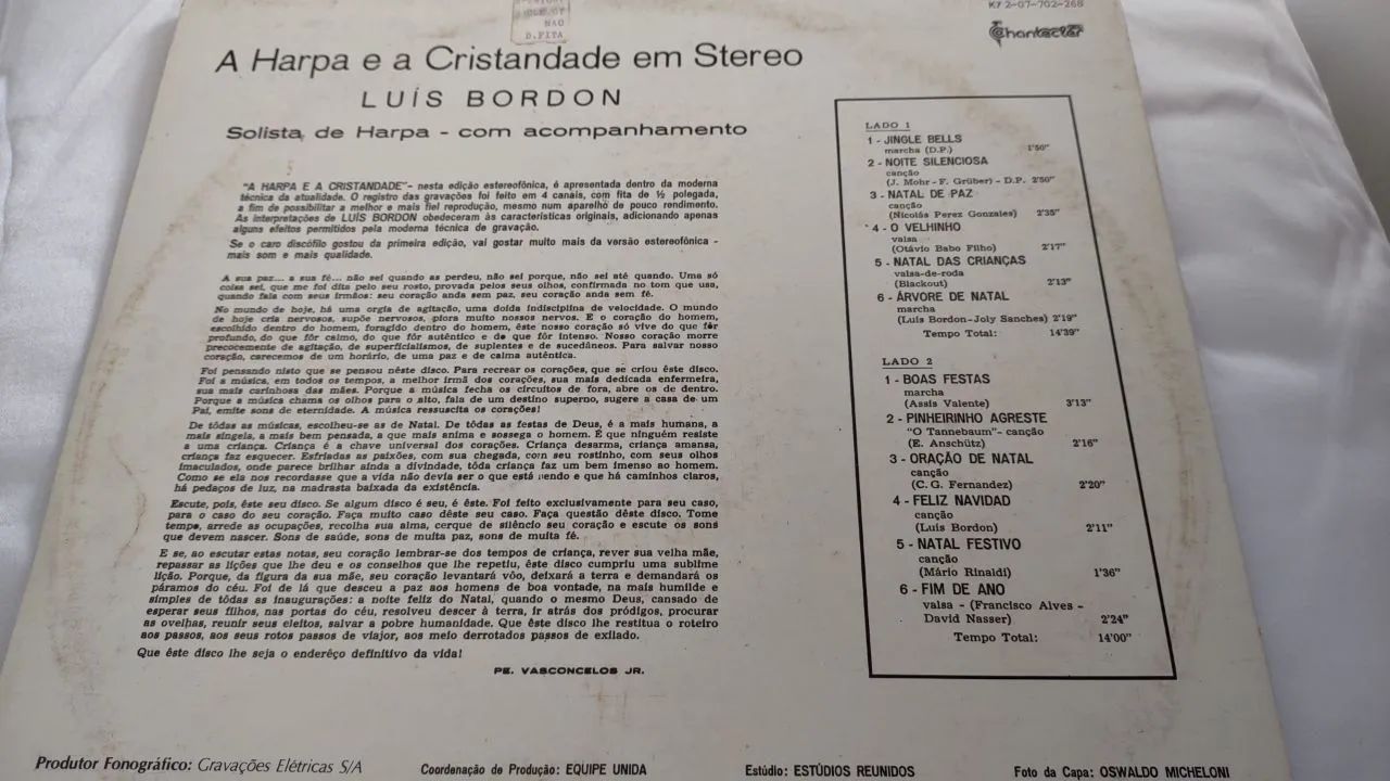 LP A Harpa e a Cristandade - Luis Burdon - Foto 3