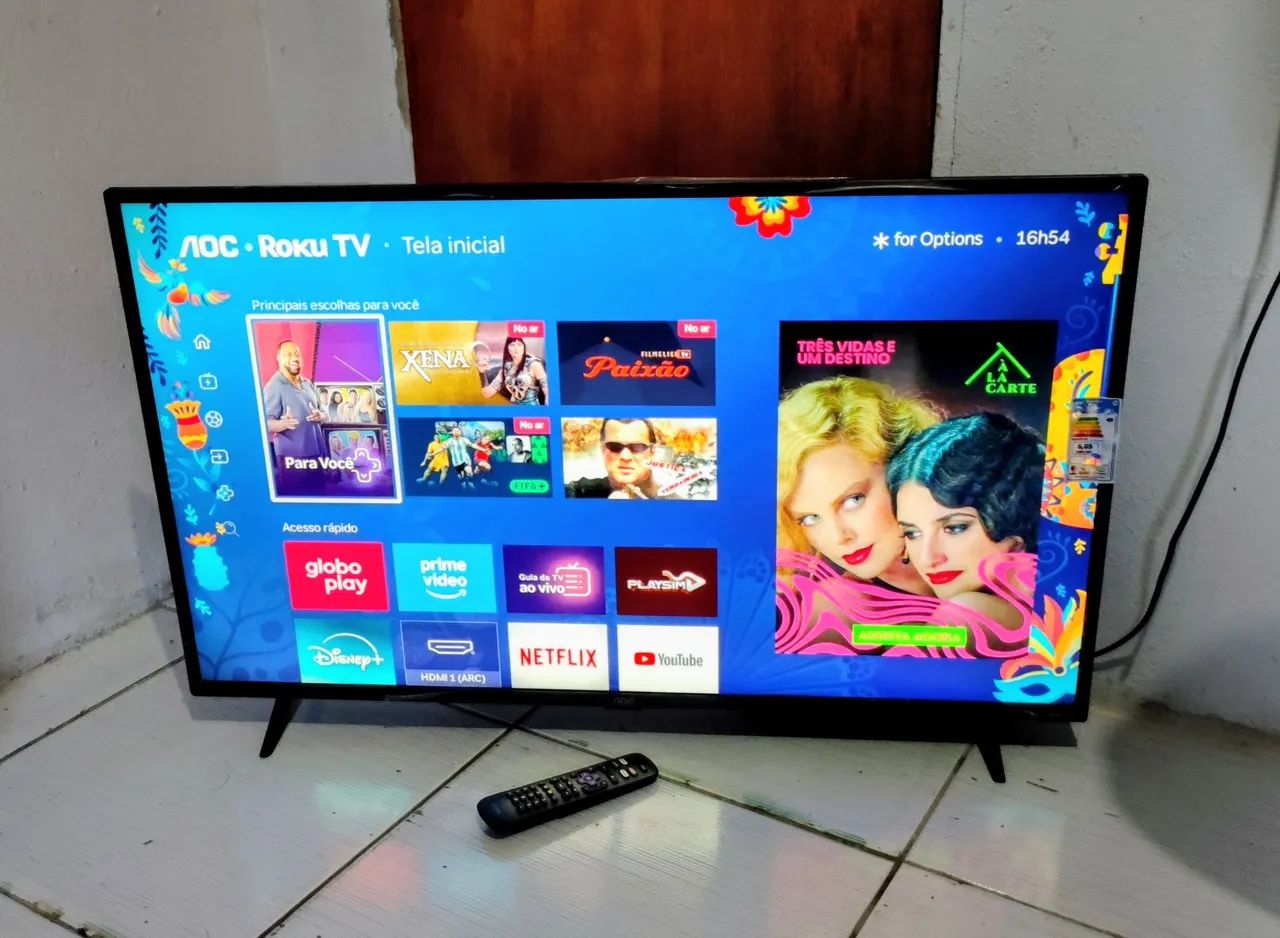 Tv 43 AOC ROKU SMART ESTADO DE ZERO  - Foto 2