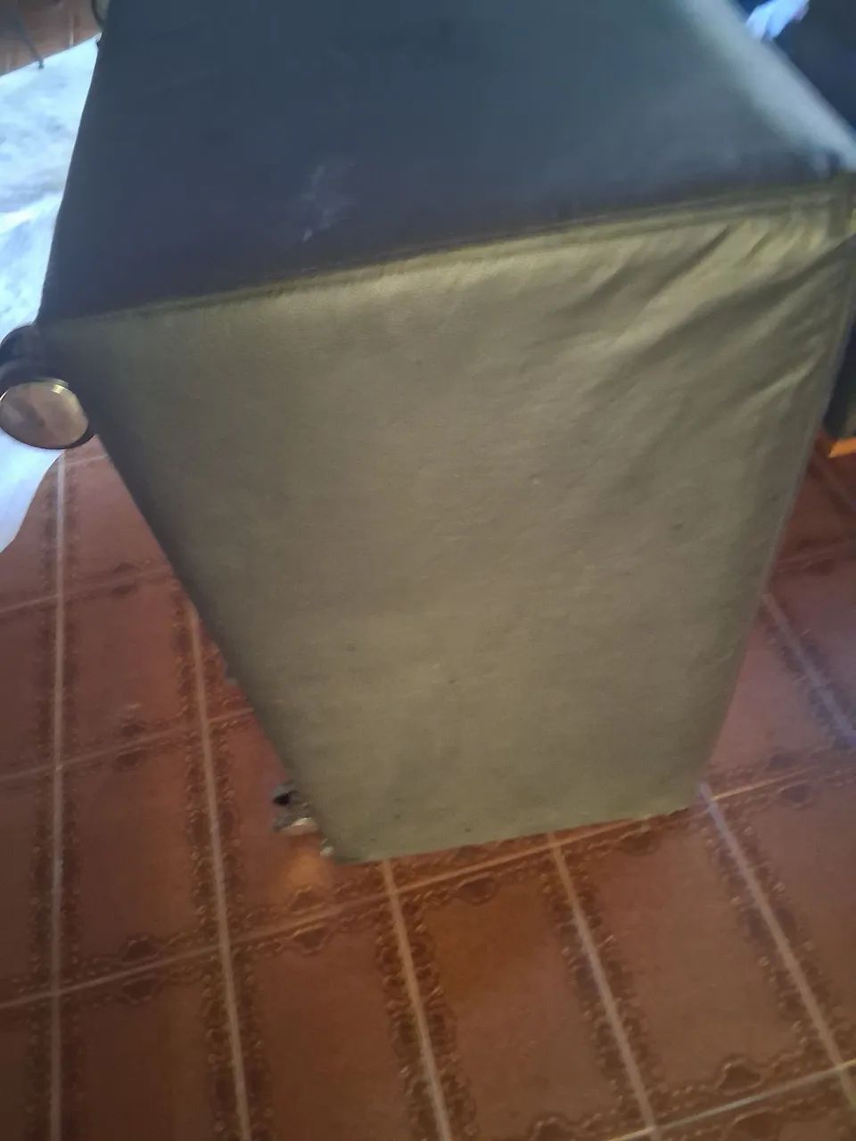 Puff retangular corino preto - Foto 3