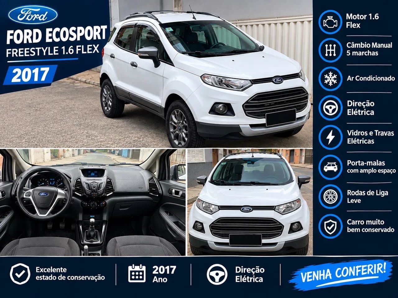 Ford Ecosport FREESTYLE 1.6 16V FLEX 5P 2017