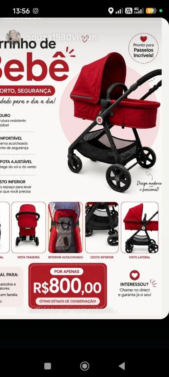 Carinho de bebê 