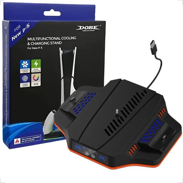 Base de refrigeração para console de jogos DOBE PS5 Slim