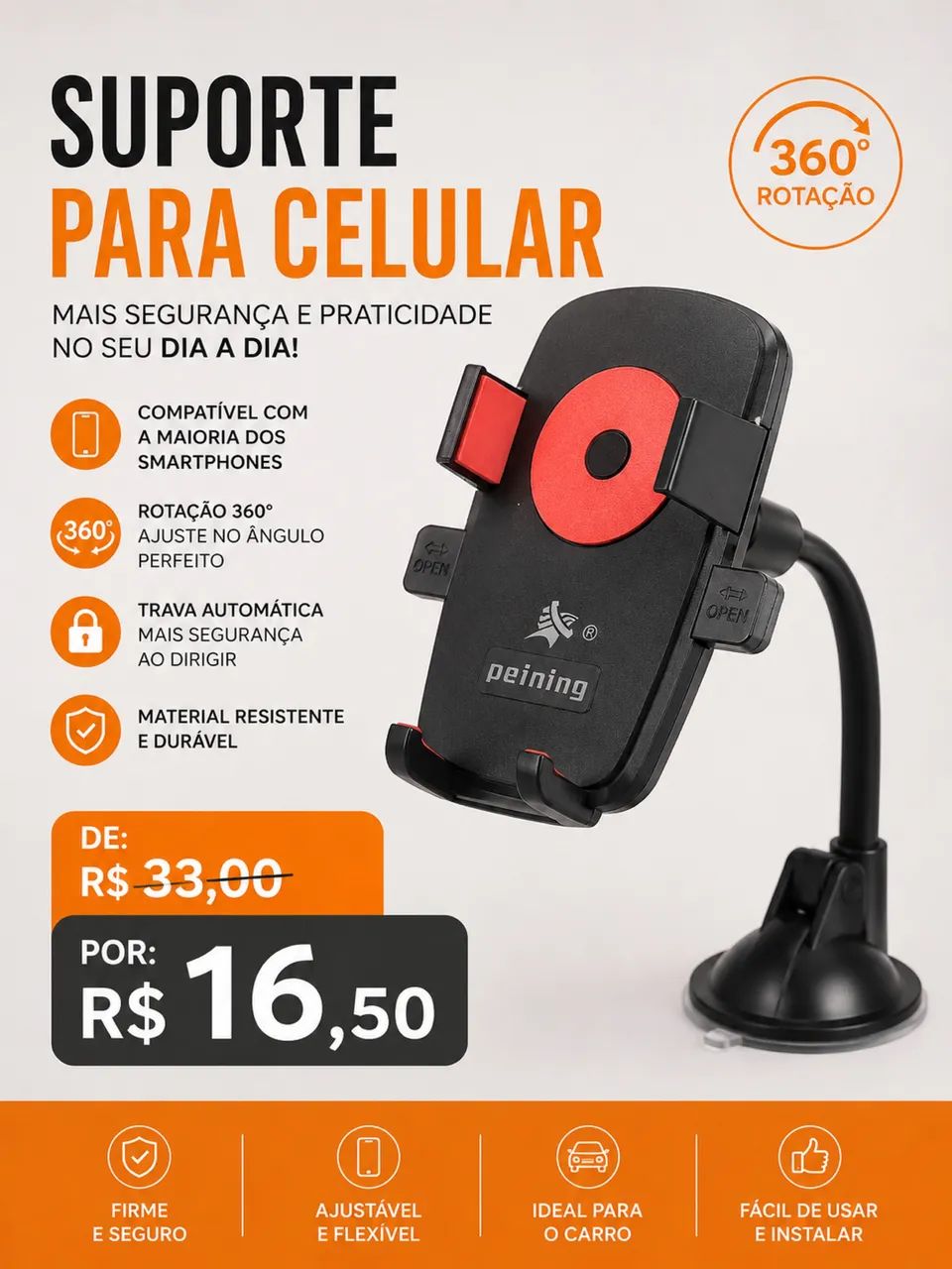 Suporte de carro para celular 