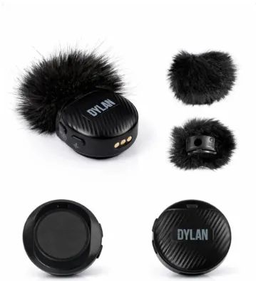 Microfone Sem Fio Dylan TM-6 Combo Lapela com 2 Transmissores e Cancelamento de Ruído - Foto 4