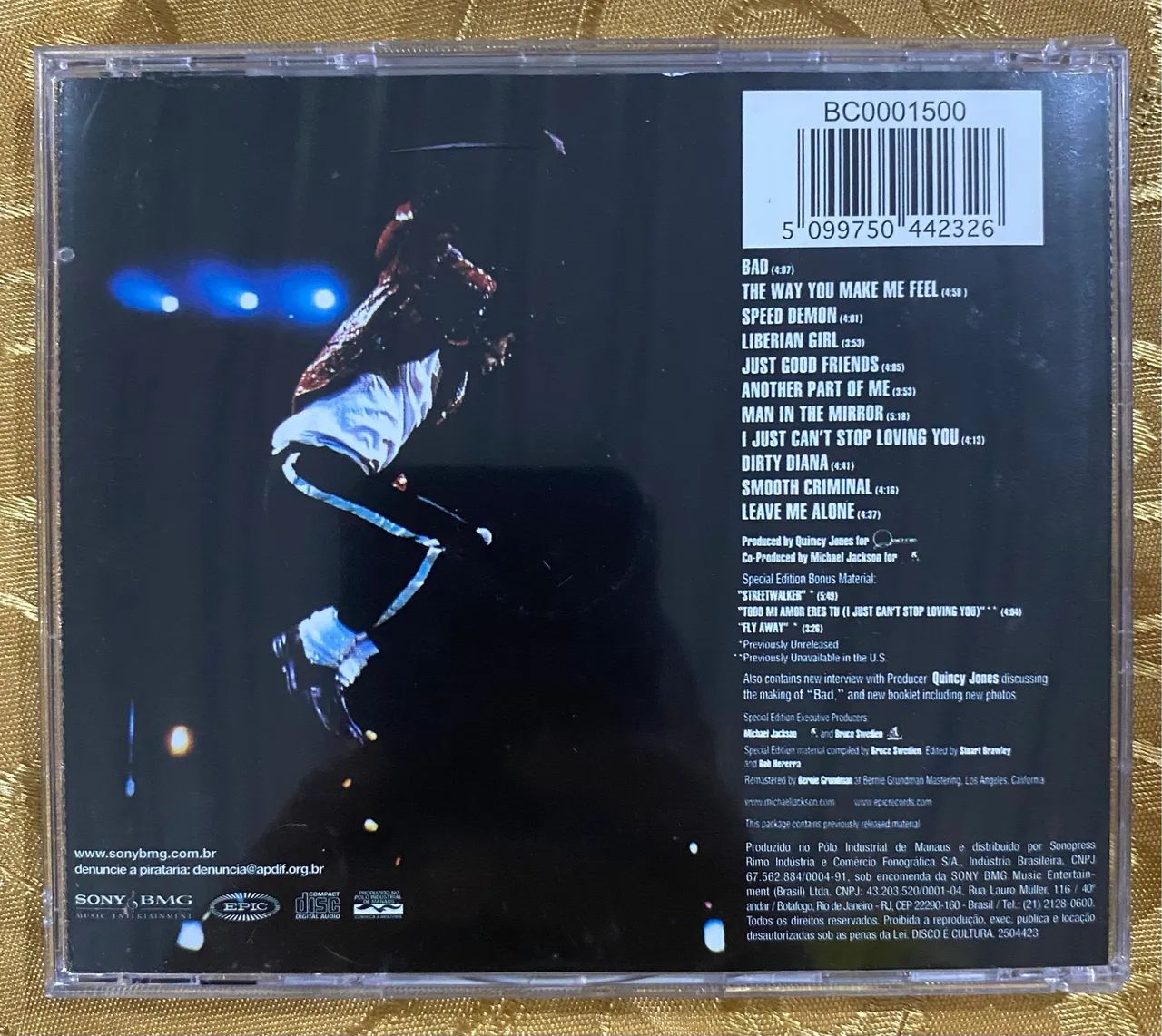 CD ORIGINAL MICHAEL JACKSON BAD EDIÇÃO ESPECIAL - CDs, DVDs etc