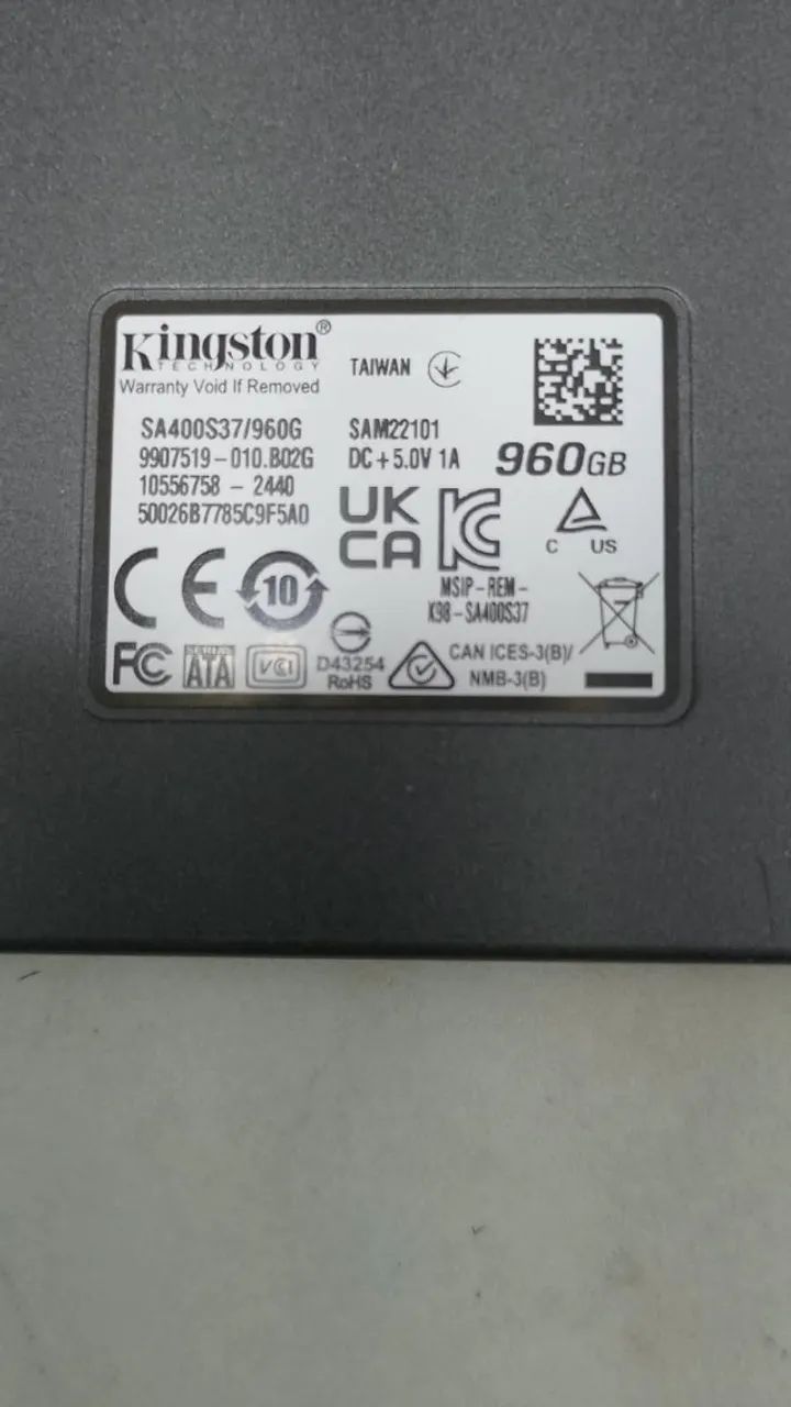 SSD Kingston 1TB SA400S37 - Foto 2