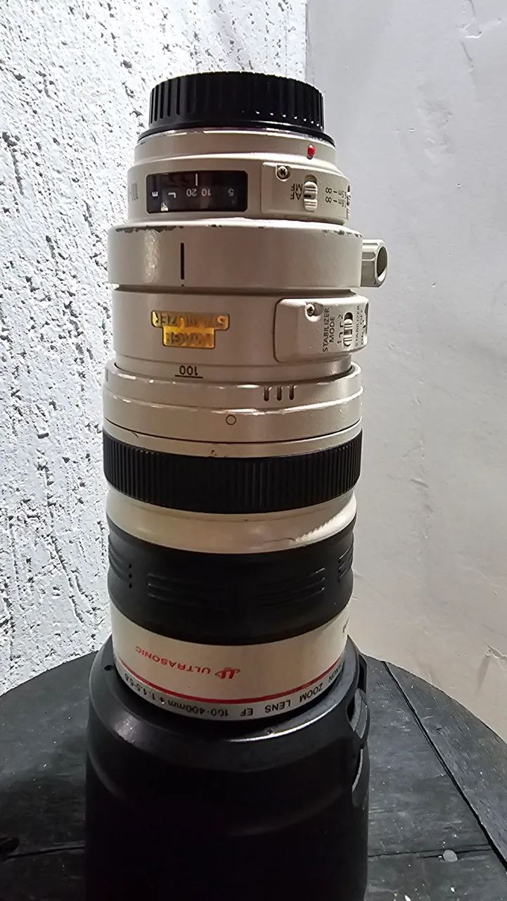 Lente canon 100mm- 400mm versátil instabilizada