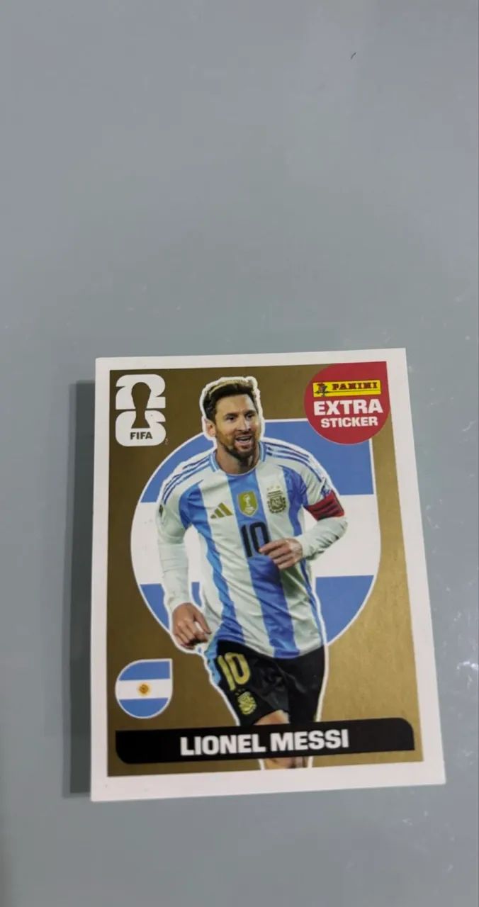 FIGURINHA DOURADA LIONEL MESSI