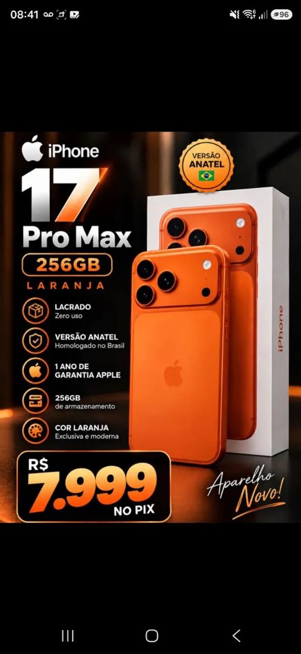 Iphone novo lacrado