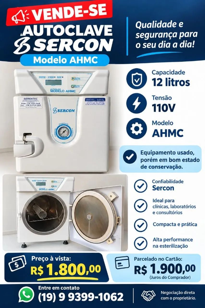 Autoclave Sercon Modelo AHMC