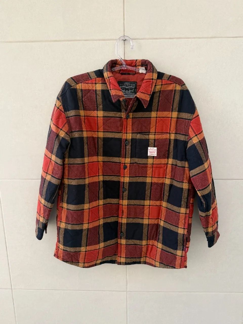 Jaqueta Levi Strauss & co. xadrez 