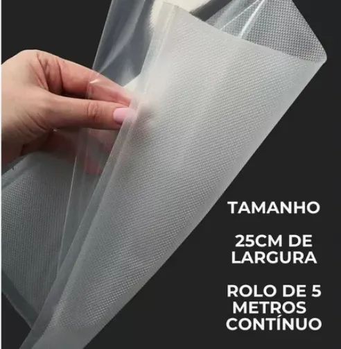 Rolo Embalagem A Vácuo Ranhurado 5m 25cm - Foto 4