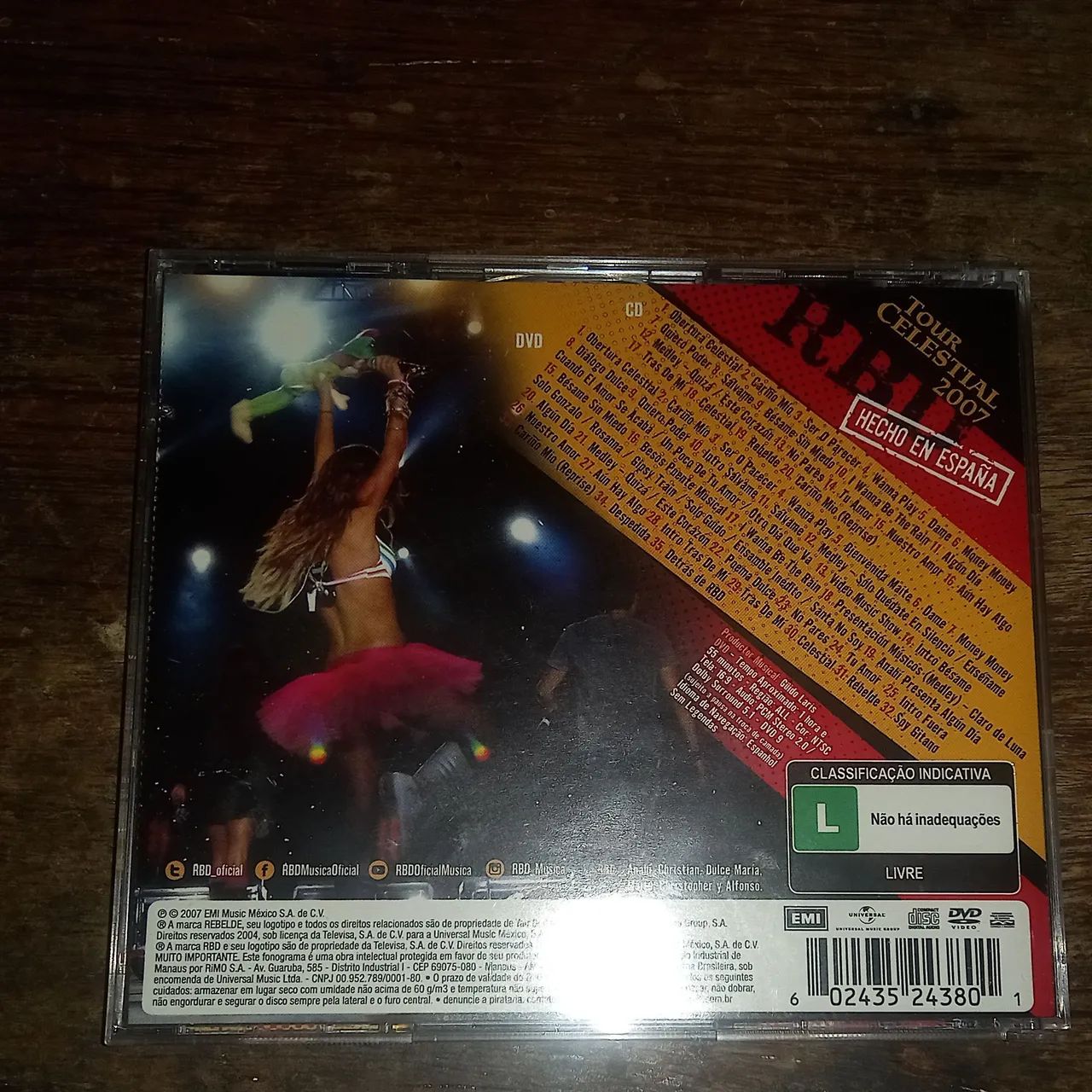 CD+DVD RBD Live in Espanha  - Foto 2
