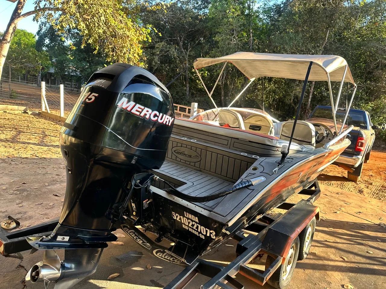Lancha calaça Havaí 18 (motor 115) - Foto 4