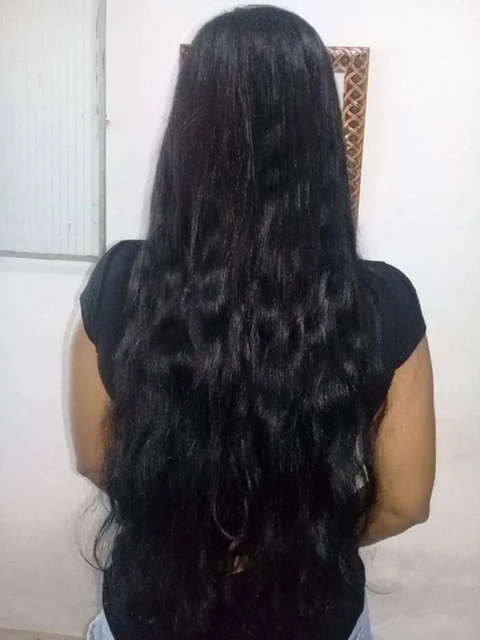 Para vender logo cabelo humano preto  - Foto 3