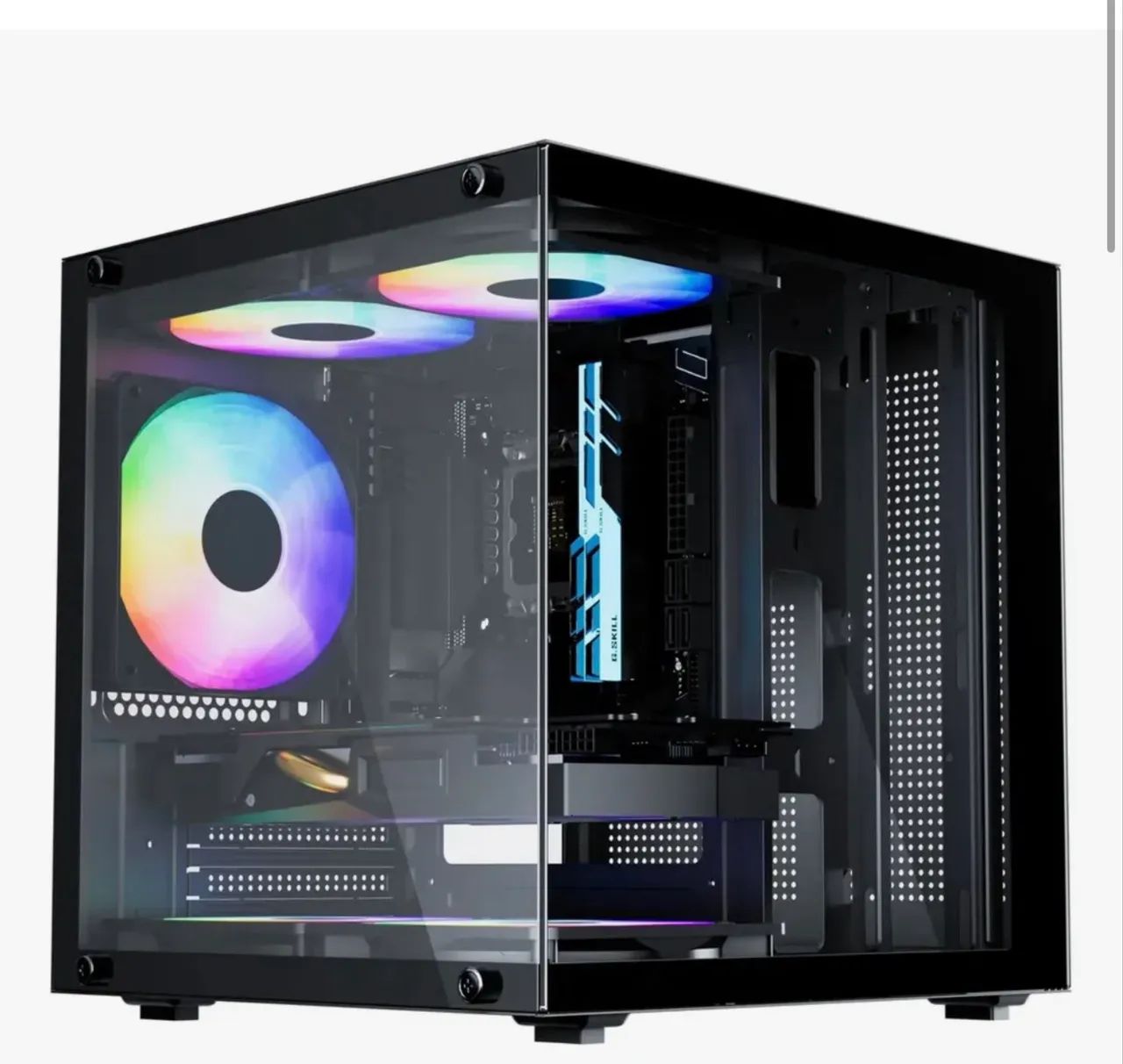 Vendo Gabinete com 5 fans RGB - Foto 2
