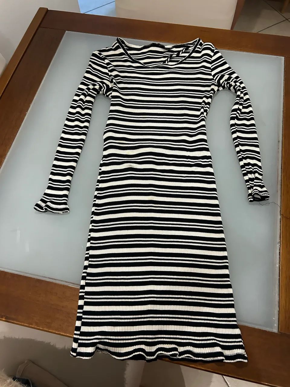 vestido listrado