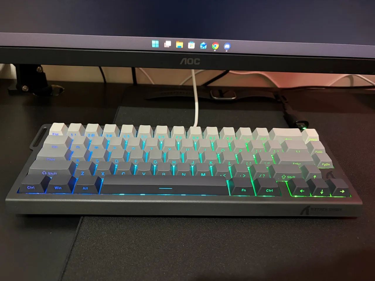 Teclado gamer ATTACK SHARK X68 HE com Rapid Trigger Switch Magnético - Foto 3