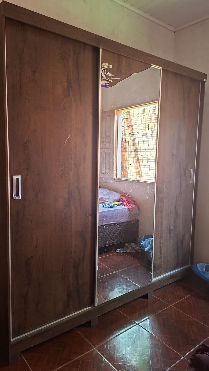 Guarda roupa e painel. - Foto 2
