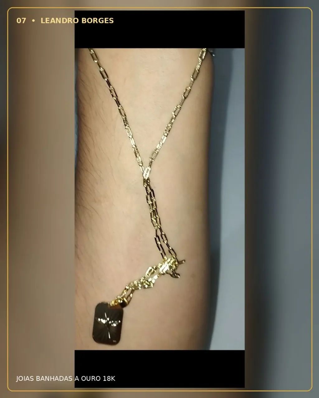 Correntes banhada a ouro 18k produto de alta qualidade só chama ? - Foto 3