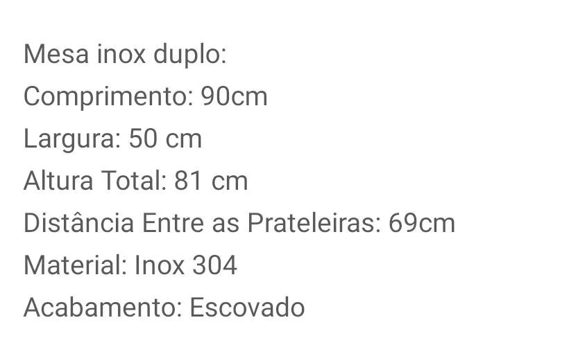 Mesa de inox - Foto 2