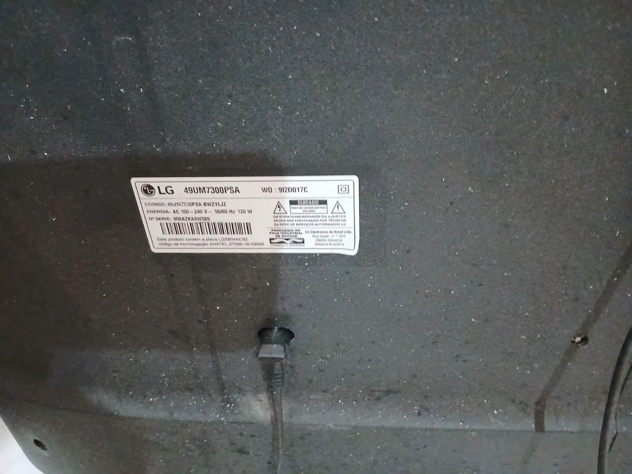Smartv lg 49 polegadas com defeito - Foto 3