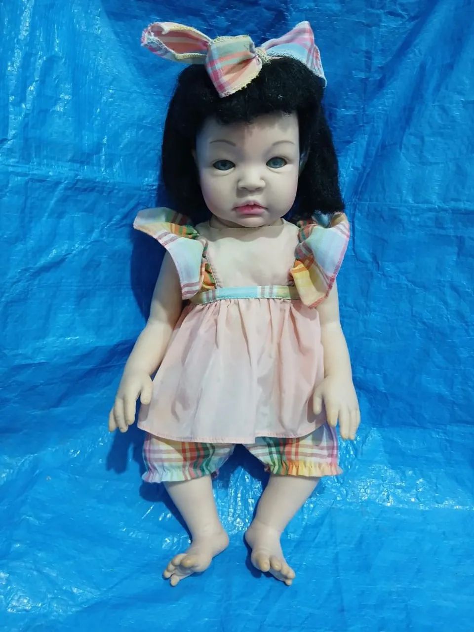 BONECA REBORNE TODA DE BORRACHA 45 CM