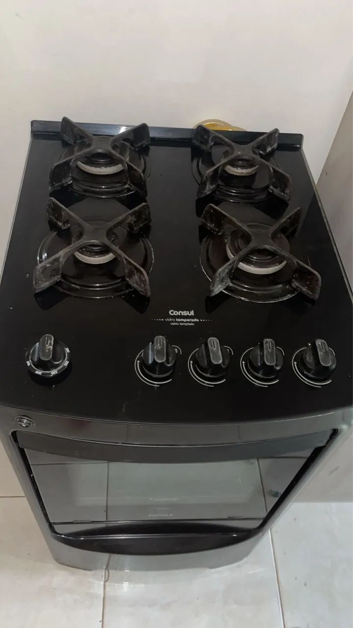 Vendo fogão cônsul - mesa de vidro - Foto 3