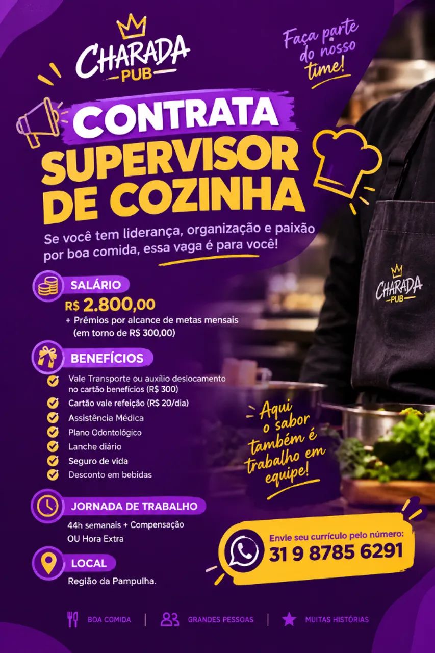 Supervisor de cozinha 