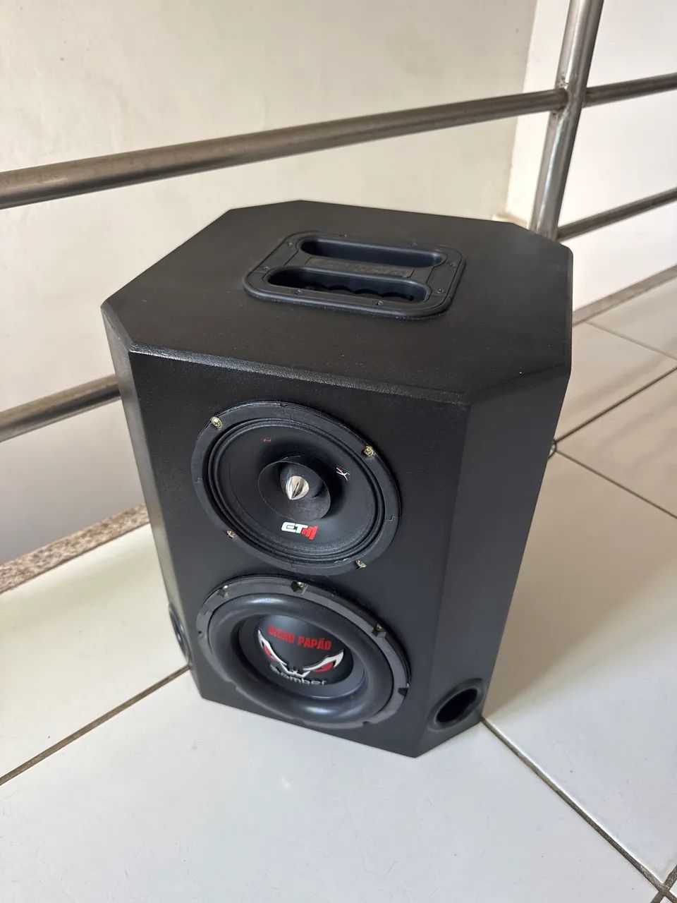 Caixa de Som Subwoofer 8 e Médio 6 BOB com bluetooth - Foto 2
